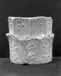 Section of the base of a candelabrum or decorative shaft. 