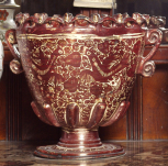 Vessel with two handles, Spanish (Manises)