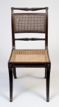 ‘Trafalgar’ chair, mahogany with cane seat and back, English, John Robins (1776-1828), London, c.1810