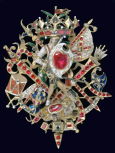 The 'Naseby Jewel', a cap badge, German, early 17th century