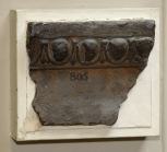 Fragment of a Roman frieze slab with egg and tongue moulding