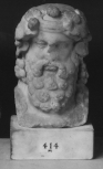 A terminal bust of the bearded Dionysos (or Dionysius)
