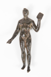 Statuette of a man (perhaps an Athlete?) holding a plaque