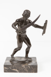 Statuette of a warrior or gladiator, Italian, 17th Century type