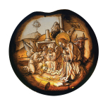 The Nativity, stained glass roundel,  South German, 1480