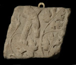 Fragmentary section of a carved Roman pilaster or relief panel