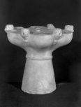 The lamp and upper shaft of a Roman candelabrum 