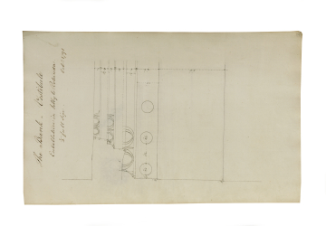 Soane office, Ornamental Plaistering/1791, (2-6) details of cornices ...