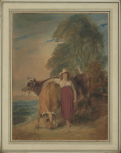 Girl with cows