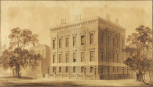 Perspective view of the State Paper Office designed by Sir John Soane