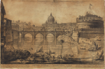 Veduta del Ponte e Castello Sant’ Angelo, Roma