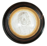 Cast of a medallion, self-portrait