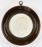 Medallion self-portrait of John Flaxman