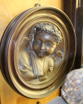 Roundel, a head of Cupid Bacchus after an antique gem