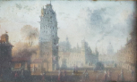 View in a city [townscape with tower]
