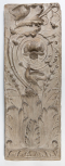 Cast of a pilaster panel with arabesque ornament: scrolling foliage springing from an acanthus(?) plant and two birds, perhaps from the Arch of the Argentarii.  