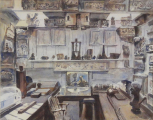 Watercolour of the Upper Drawing Office 