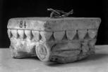 Fragmentary outer end of an enriched Roman console