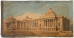 View of a proposed design for the new House of Lords, 1794-95