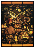 The Last Judgement, stained glass panel, Swiss, c.1600