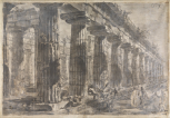 Study for Différentes vues de Pesto..., Plate XI. The Temple of Neptune from the south-west.