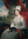Portrait of Mrs Soane with 'Fanny' on her lap