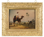 Frame to SM P244 (A Hirkurrah camel, scene at Firozabad, near Agra, India by William Daniels)