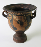 A Campanian bell krater (wine bowl) attributed to the 'Painter of NY 1000' (Cambitoglou) or the 'CA Painter' (Trendall).