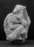 A sarcophagus fragment: the figure of Paris from a relief of the 'Judgement of Paris' 