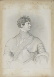 Lithographic print drawn on stone after a drawing by Sir Thomas Lawrence, 1814 of 'The King' (George IV)