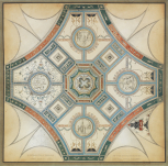 Design for a ceiling in the Palazzo Borghese
