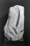 Fragment of a large Attic grave relief