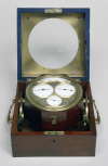 An eight-day marine chronometer by Thomas Mudge (1717-94) in a mahogany case.  
