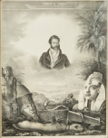 Portrait of Giovanni Belzoni, the Egyptian explorer, 1824