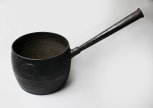 2½-gallon cast-iron saucepan, made by A. Kenrick and Sons, early 19th century