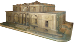 Model for Butterton Hall, Staffordshire, projected design